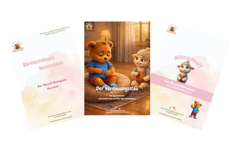 Der Bauch-Kompass – Entdecker-Set von Bärenschmausi für Körpersignale und Bauchgefühl bei Kindern von 5–8 Jahren