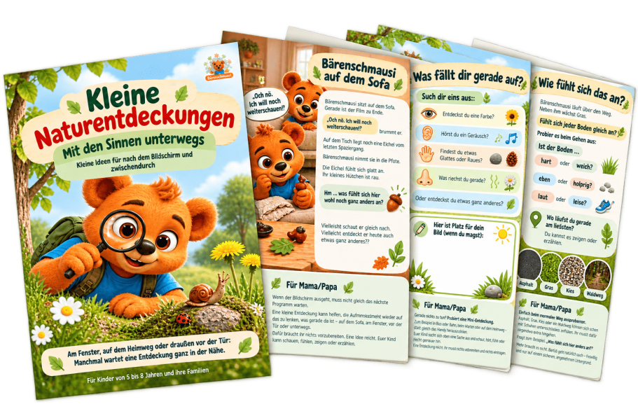 Kostenloses Mitmachheft Bienen und Körpergefühl Mitmachheft über Bienen und Körpergefühl mit kleinen Übungen für Naturwahrnehmung, Bewegung und innere Ruhe.