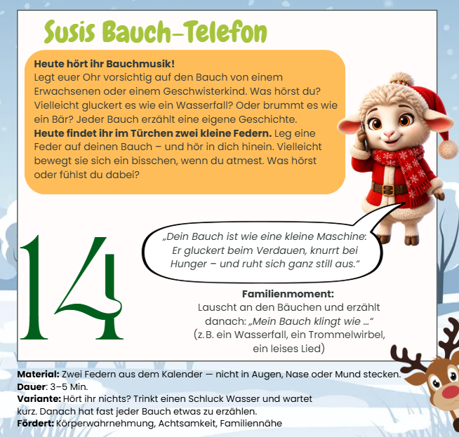 Bärenschmausi AEin Blick ins Türchendventskalender Ein Blick ins Türchen