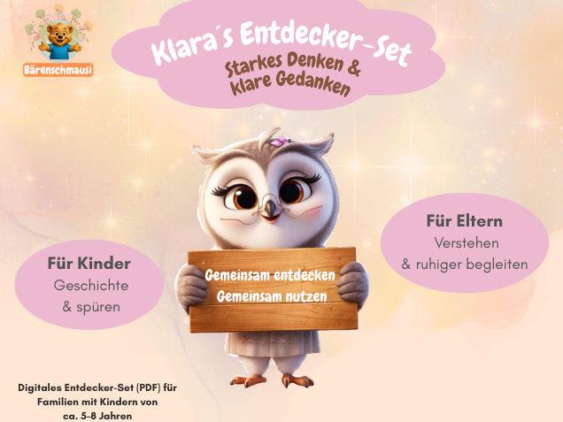 Klara's Entdecker-Set: Starkes Denken und klare Gedanken – Bärenschmausi Lernset für Kinder Klara's Entdecker-Set: Starkes Denken und klare Gedanken – Bärenschmausi Lernset für Kinder