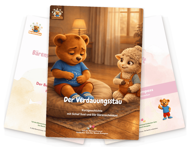 Entdecker-Set für Kinder 5–8 Jahre: Körpersignale stärken. Kurzgeschichte, Mitmachheft & 38-seitiges Elternheft. Sofort als Download. 29 €.